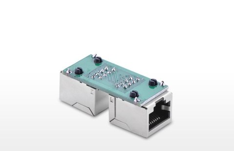 Złączka łącznik kabli sieciowych skrętki RJ45 biały