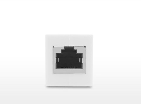 Złączka łącznik kabli sieciowych skrętki RJ45 biały