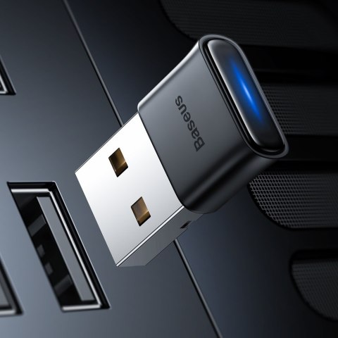 Mini adapter Bluetooth 5.0 USB odbiornik nadajnik do komputera czarny