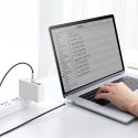 Przewód kabel USB-C - USB-C Cafule Metal Data Power Delivery 100W 1m - czarny