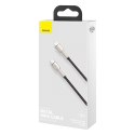 Przewód kabel iPhone USB-C - Lightning Cafule Metal Data Power Delivery 20W 1m - czarny