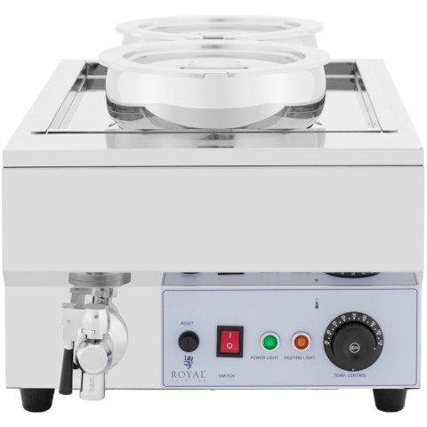Bemar elektryczny podgrzewacz stacja do zupy fondue czekolady 1500 W 2 x 7 l