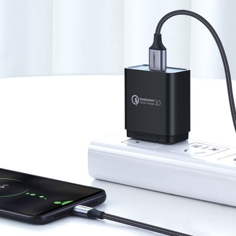 Kabel przewód USB - micro USB 1m szary