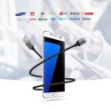 Kabel przewód USB - micro USB 1m szary