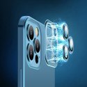 Etui pokrowiec do iPhone 13 Pro obudowa z metaliczną ramką srebrny