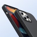 Gumowe elastyczne silikonowe etui pokrowiec iPhone 13 Pro Max czarny