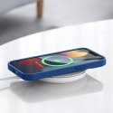 Gumowe elastyczne silikonowe etui pokrowiec iPhone 13 Pro Max niebieski