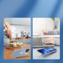Etui pokrowiec do iPhone 14 Plus pancerna obudowa z haczykami podstawką przezroczysty