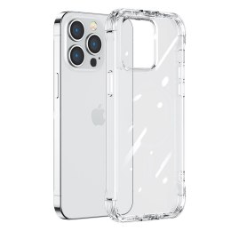 Etui pokrowiec do iPhone 14 pancerna obudowa z haczykami podstawką przezroczysty