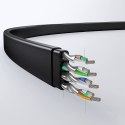 Płaski kabel sieciowy patchcord LAN RJ45 Ethernet Cat. 6 5m czarny