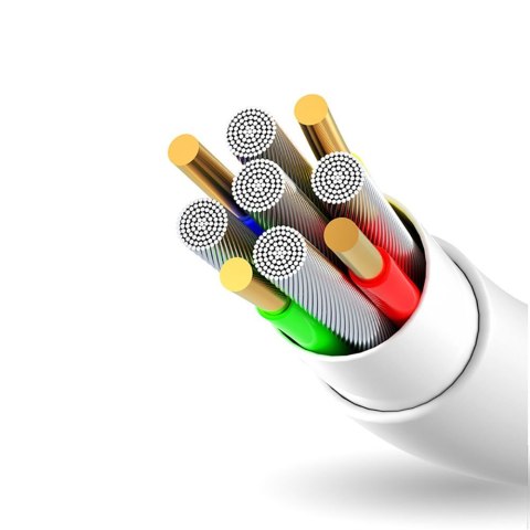 Przewód kabel do iPhone USB - Lightning 3A 1m biały