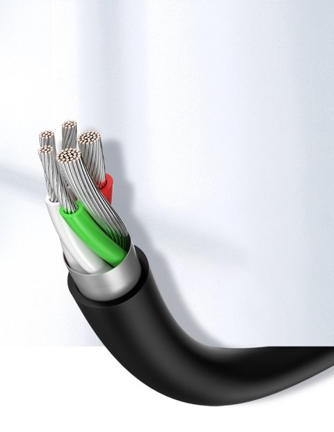 Kabel przewód USB - USB-C 2A 0.5m czarny