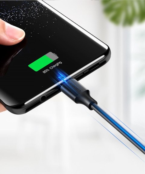 Kabel przewód USB - USB-C 2A 1m czarny