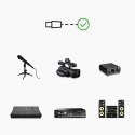 Przedłużacz kabla przewodu audio do mikrofonu XLR 2m czarny