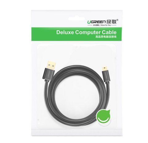 Kabel przewód USB - mini USB 480Mbps 1m czarny