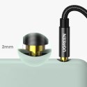Wytrzymały kabel przewód audio AUX w oplocie minijack 3.5 mm 1m niebieski