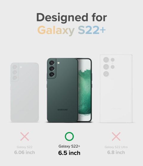 Pancerne etui pokrowiec z żelową ramką Galaxy S22+ Fusion Design Floral przezroczysty