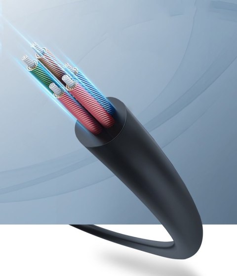 Przejściówka rozdzielacz AUX 3.5 mm mini jack na mikrofon i słuchawki czarny
