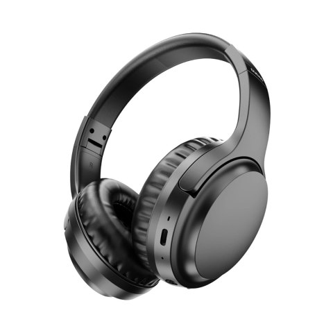 Bezprzewodowe nauszne słuchawki Bluetooth 5.3 czarny