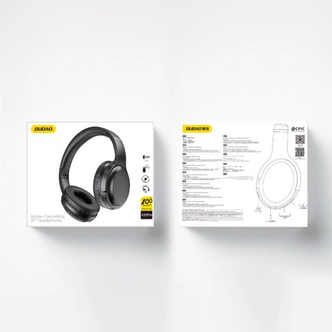 Bezprzewodowe nauszne słuchawki Bluetooth 5.3 czarny