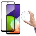 Folia szklana szkło hartowane z ramką na ekran Samsung Galaxy A22 4G Full Cover Flexi Nano czarny