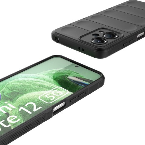 Etui elastyczny pokrowiec do Xiaomi Redmi Note 12 5G / Poco X5 5G Magic Shield Case czarny