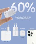 Ładowarka sieciowa GaN USB-C PD 30W biała