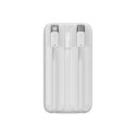 Powerbank z wyświetlaczem 10000mAh 22.5W Comet Series + kabel USB-A - USB-C 0.3m biały