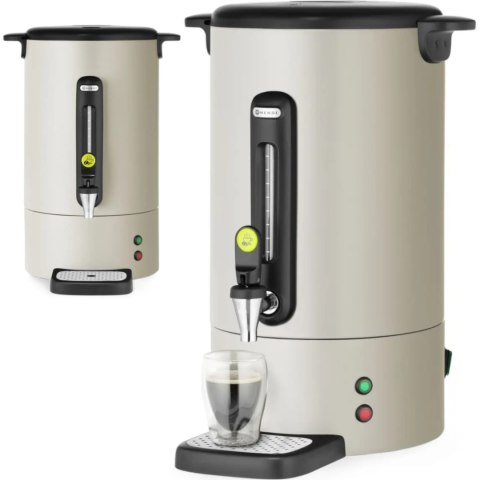 Zaparzacz do kawy z kranem ociekaczem UNIQ 14 l 1750 W - jasnoszary