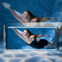 Etui wodoodporne do telefonu 7.2'' z cylindrycznym zapięciem IPX8 AquaGlide - niebieskie