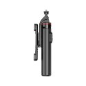 Selfie stick teleskopowy z pilotem + 2x lampka LED stojak tripod na telefon 1.3m - czarny