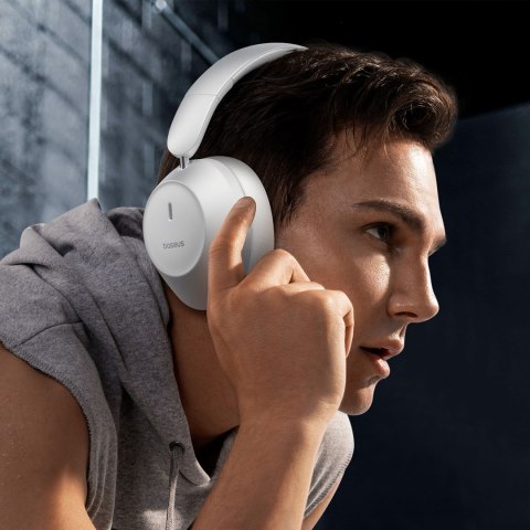 Słuchawki bezprzewodowe nauszne Bass 30 Max Bluetooth 5.3 - białe