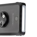 2w1 Lampka rowerowa przednia 150lm pod licznik z powerbankiem 5000mAh IPX6 - czarna