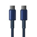 Kabel przewód Tungsten Gold USB-C - USB-C 100W 2m - granatowy