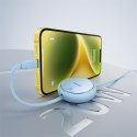 Kabel przewód zwijany Free2Pull USB-C - iPhone Lightning 20W 1m - niebieski