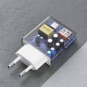 Ładowarka sieciowa GaN A30EUL 30W USB-A USB-C - biała