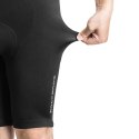 Spodenki rowerowe kolarskie krótkie na szelkach z wkładką XXL - czarne