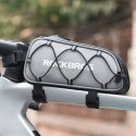 Torba sakwa rowerowa mocowana na ramę 0.9l - srebrna