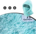 Ciepła kominiarka z futerka zimowa narciarska Arctic Velvet rozmiar L - miętowa