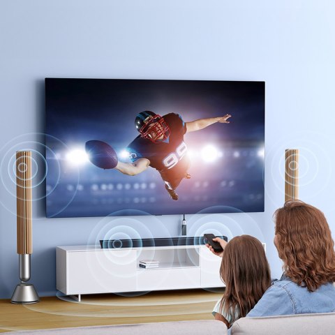 Kabel przedłużacz przewód HDMI (męski) / HDMI (żeński) 8K 15cm - szary