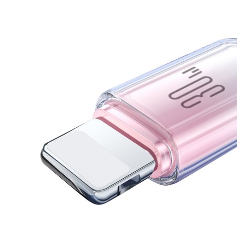 Kabel przewód Crystal-Clear Series 30W USB-C - iPhone Lightning 1.2m - biały