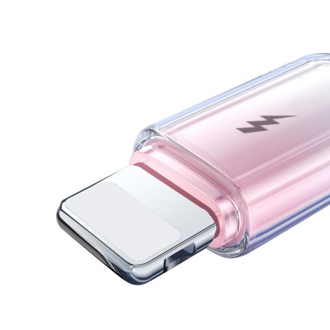 Kabel przewód Crystal-Clear Series 3A USB-A - iPhone Lightning 1.2m - biały