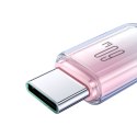Kabel przewód Crystal-Clear Series 60W USB-C - USB-C 1.2m - biały