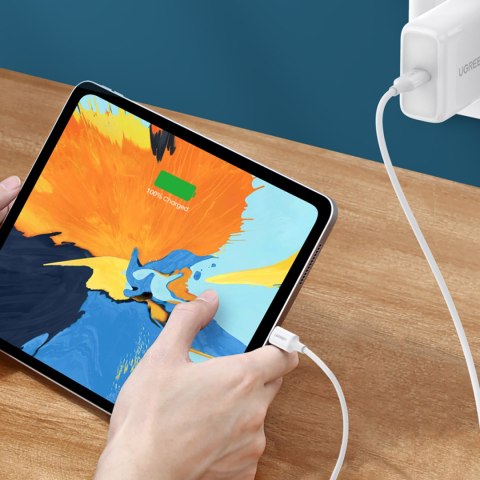 Kabel przewód USB-C - USB-C PD QC AFC 2m - biały
