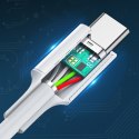 Kabel przewód USB-C - USB-C PD QC AFC 2m - biały