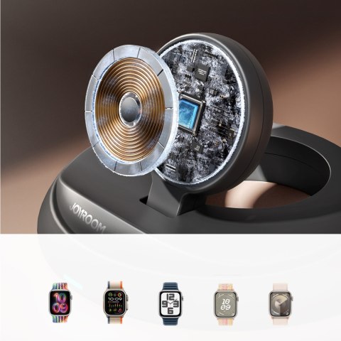 Ładowarka indukcyjna składana do zegarków Apple Watch - czarna