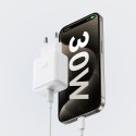 Ładowarka sieciowa USB-C PD 30W QC SFC - biała