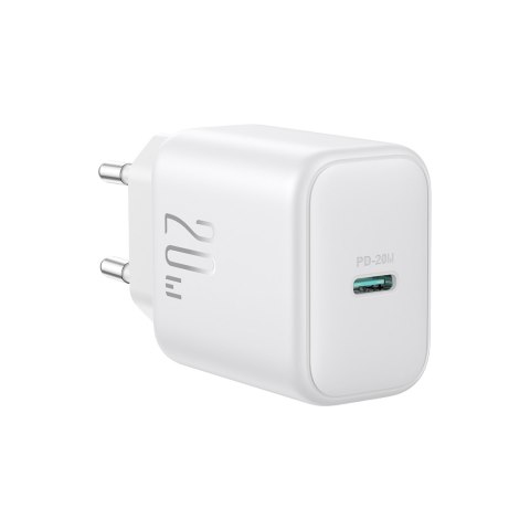 Ładowarka sieciowa USB-C PD QC 20W + kabel USB-C 1m - biała