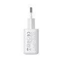 Ładowarka sieciowa USB-C PD QC 20W + kabel USB-C 1m - biała