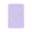Powerbank magnetyczny indukcyjny 10000mAh 20W + kabel USB-C - fioletowy